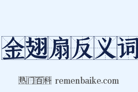 金翅扇反义词是什么意思的图片